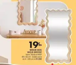 La Foir'Fouille Miroir bois vague brooke offre