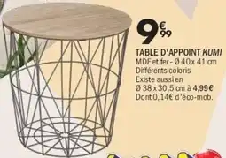 La Foir'Fouille Table d'appoint kumi offre
