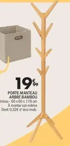 La Foir'Fouille Porte-manteau arbre bambou offre