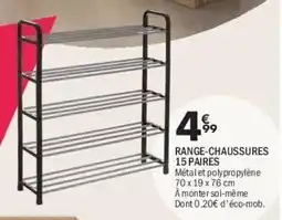 La Foir'Fouille Range-chaussures 15 paires offre