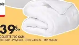 La Foir'Fouille Couette 700 gsm offre