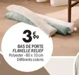 La Foir'Fouille Bas de porte flanelle relief offre