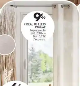 La Foir'Fouille Rideau oeillets pauline offre