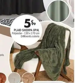 La Foir'Fouille Plaid sherpa opal offre