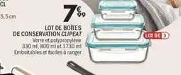 La Foir'Fouille Lot de boîtes de conservation clipeat offre