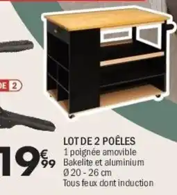 La Foir'Fouille Lot de 2 poêles offre
