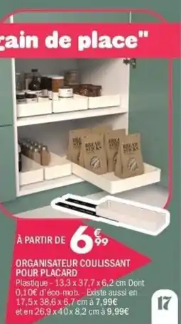 La Foir'Fouille Organisateur coulissant pour placard offre