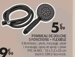 La Foir'Fouille Pommeau de douche 5 fonctions + flexible offre