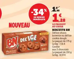 Hyper U Biscuits bn offre