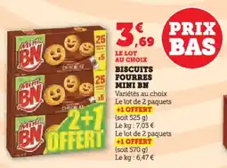 Hyper U Biscuits fourres mini bn offre