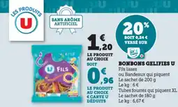 Hyper U Bonbons gelifies u offre