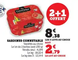 Hyper U Connetable sardines offre