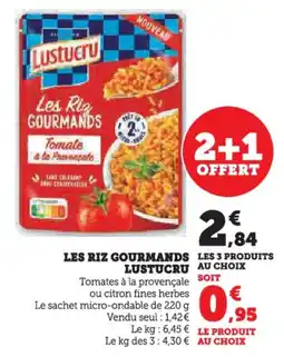 Hyper U Les riz gourmands lustucru offre
