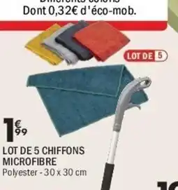 La Foir'Fouille Lot de 5 chiffons offre