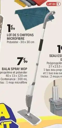 La Foir'Fouille Balai spray mop offre
