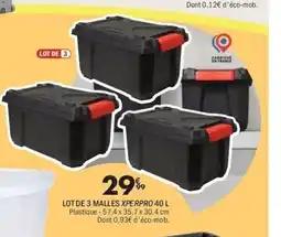 La Foir'Fouille Lot de 3 malles xperpro offre