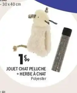 La Foir'Fouille Jouet chat peluche + herbe à chat offre