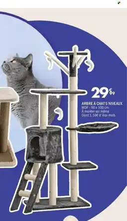 La Foir'Fouille Arbre à chat 5 niveaux mdf offre