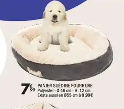 La Foir'Fouille Panier suédine fourrure offre