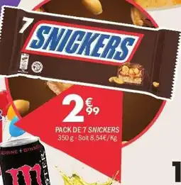 La Foir'Fouille SNICKERS Pack de 7 offre