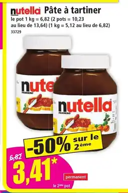 Norma NUTELLA Pâte à tartiner offre