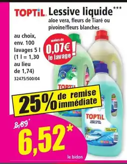 Norma TOPTIL Lessive liquide offre