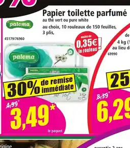 Norma PALOMA Papier toilette parfumé offre