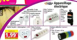 Norma HBF Appareillage électrique offre