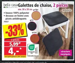 Norma Galettes de chaise offre