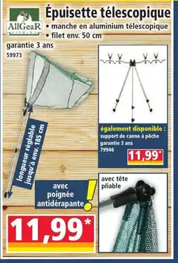 Norma Épuisette télescopique offre