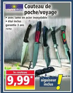 Norma Couteau de poche/voyage offre