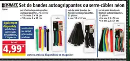 Norma KRAFT Set de bandes autoagrippantes ou serre-câbles néon offre