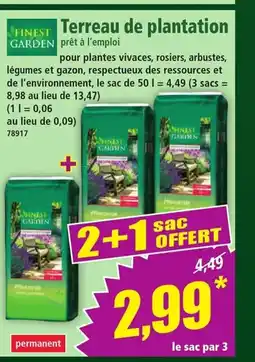Norma Terreau de plantation offre