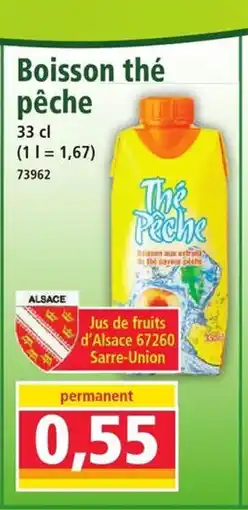 Norma Boisson thé pêche offre