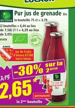 Norma Pur jus de grenade offre