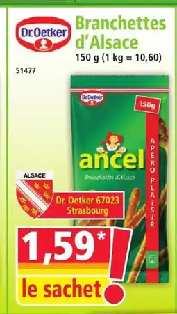 Norma DR OETKER Branchettes d'Alsace offre