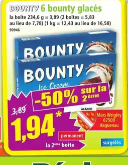 Norma BOUNTY 6 bounty glacés offre