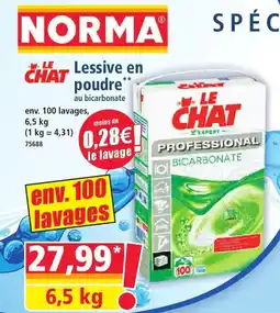 Norma LE CHAT Lessive en poudre offre