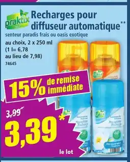 Norma Recharges pour diffuseur automatique offre