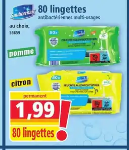 Norma SAUBERMAX 80 lingettes offre