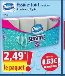 Norma OOOPS Essuie-tout offre