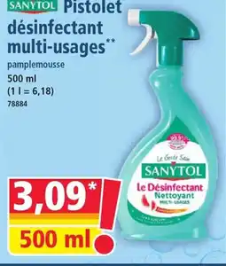 Norma SANYTOL Pistolet désinfectant multi-usages offre