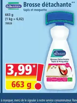 Norma DR BECKMANN Brosse détachante offre