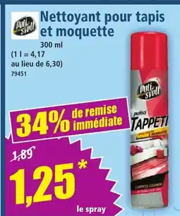 Norma Nettoyant pour tapis et moquette offre