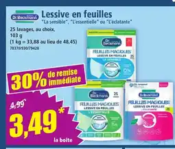 Norma DR BECKMANN Lessive en feuilles offre