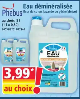 Norma PHEBUS Eau déminéralisée offre