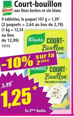 Norma KNORR Court-bouillon offre
