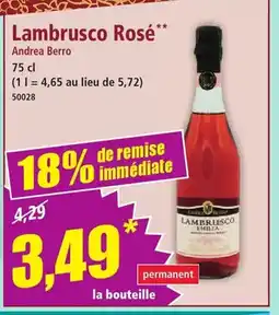 Norma Lambrusco Rosé offre