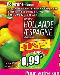 Norma Poivrons tricolores offre