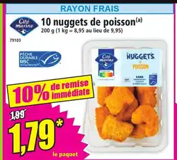 Norma 10 nuggets de poisson offre